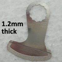 thin sickle diamond grout blade