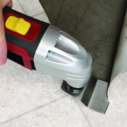oscillating multi tool blade scraping